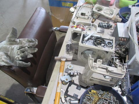 ガスメーター分解